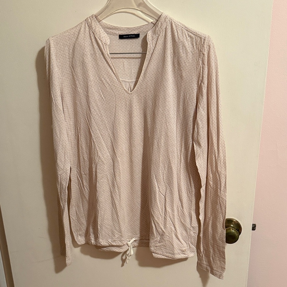 Marc O’Polo Chic Cream V-Neck Blouse